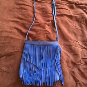 Cobalt Blue Fringe Crossbody